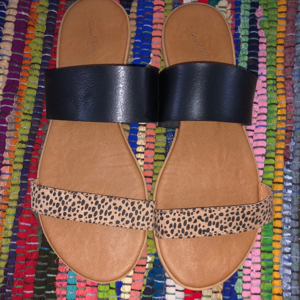 gently worn sandals